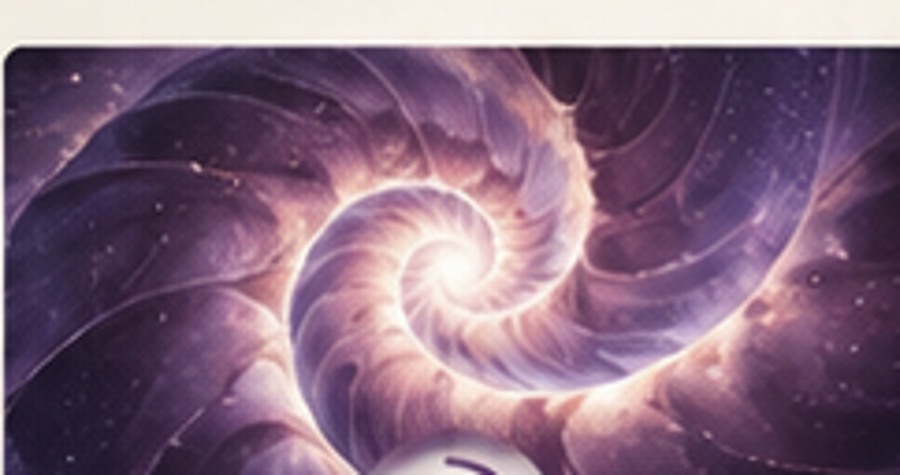 Abstract violet spiral representing focused inner work